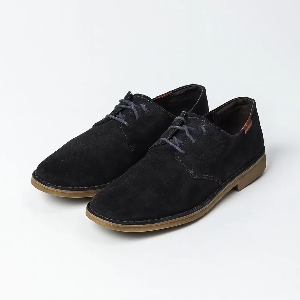 Johnston & Murphy Suede Shoes Sz 8.5 | Dark Gray | Dress or Casual | Lace-Up